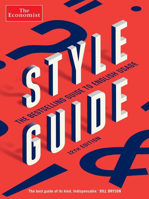 Title details for The Economist Style Guide by Ann Wroe - Available